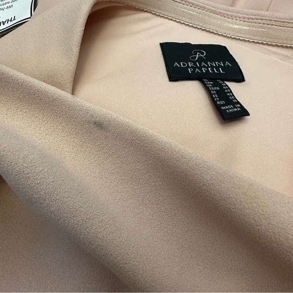 Adrianna Papell Pink One Shoulder Gown size 14 - Picture 7 of 10